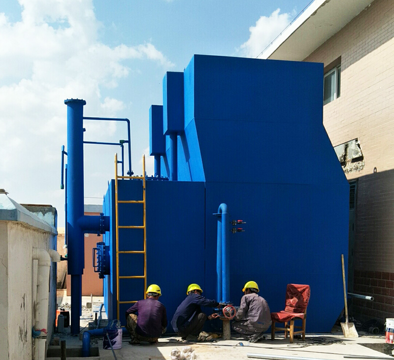 一體化凈水處理設備安裝現場